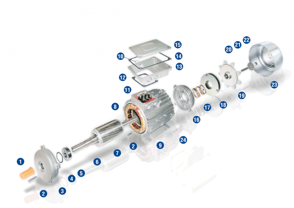 disegno motore esploso serie S
